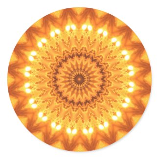 Healing Energy Sunny Mandala Stickers sticker