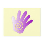 Healing Hand - Purple Post Cards
