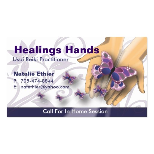 Healing Hands - Business Card-3 (front side)