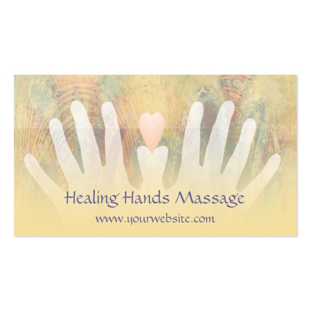 Healing Hands Massage Business Card