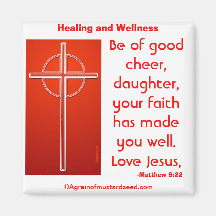 Healing/Wellness Agrainofmustardseed.com Magnets