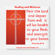 Healing/Wellness Agrainofmustardseed.com Magnets