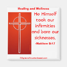 Healing/Wellness Agrainofmustardseed.com Magnets