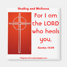 Healing/Wellness Agrainofmustardseed.com Magnets