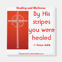 Healing/Wellness Agrainofmustardseed.com Magnets