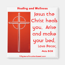 Healing/Wellness Agrainofmustardseed.com Magnets