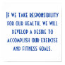 Health and Exercise Motivation Poster