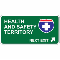 Health and Safety Next Exit photo sculptures by whatitis Health and Safety Next Exit photo sculptures