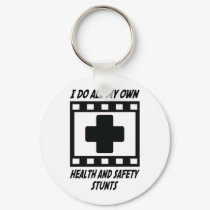 Health and Safety Stunts keychains by whatitis Health and Safety Stunts keychains