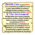 Health Care Is Not A Right! posters
