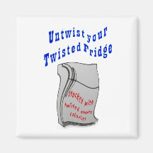 Health, empty calories refrigerator magnet