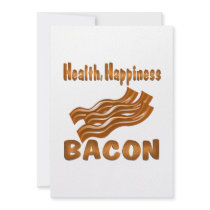 Health Happiness Bacon Custom Invites