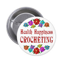 Health Happiness Crocheting buttons