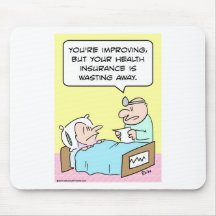 health insurance wasting doctor mouse pad