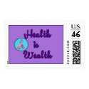 HEALTH IS WEALTH POSTAGE STAMPS