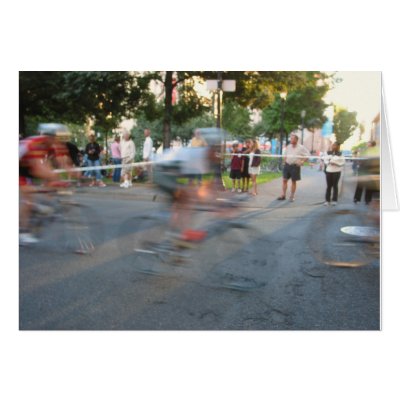 Health Net Criterium Portland, OR Greeting Card by ciclodiva. bike racers