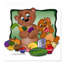 "Health Nut Bears" posters