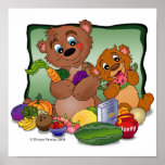"Health Nut Bears" posters