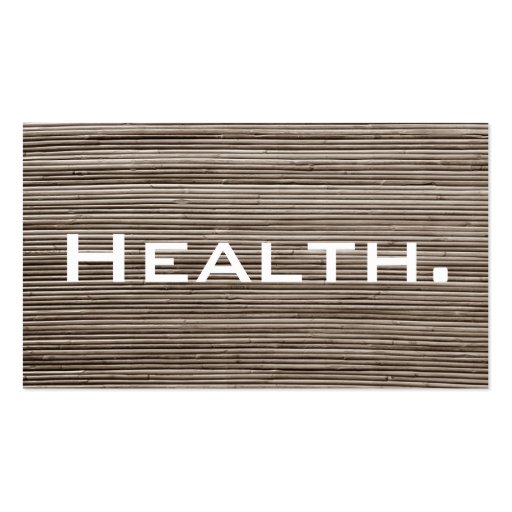 Health Professional Business Card (front side)