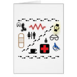 Health Symbols Greeting Card