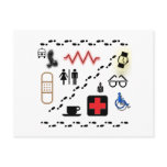 Health Symbols Post Cards