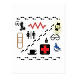 Health Symbols Postcards