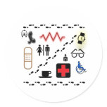 Health Symbols Stickers