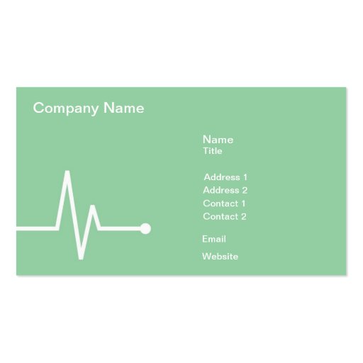 Healthcare - Business Business Card (front side)