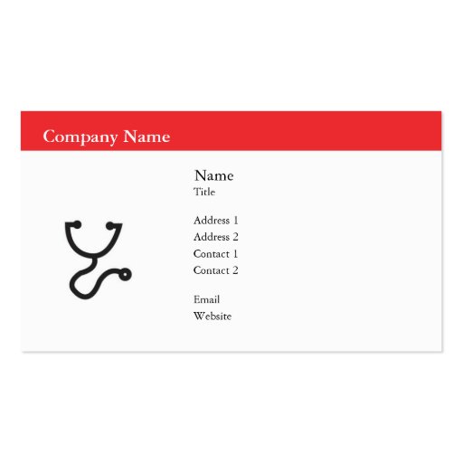 Healthcare - Business Business Card
