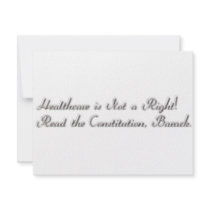 Healthcare not a Right invitations