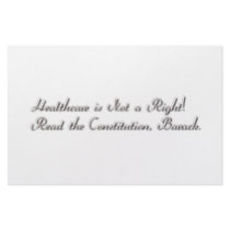 Healthcare not a Right Stationery Design