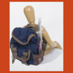 rustic, blue, backpack, container, rucksack,