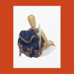 rustic, blue, backpack, container, rucksack,