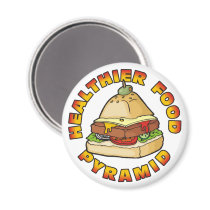 Healthier Food Pyramid magnets