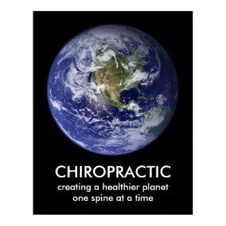 Healthier Planet Chiropractic Print print
