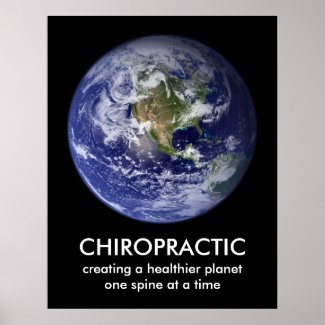 Healthier Planet Chiropractic Print print