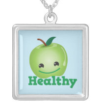 Healthy apple necklace cute! necklaces