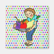 Healthy Balanced Diet Fridge Magnets