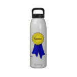 Healthy Blue Ribbon Water Bottle  Customize It!