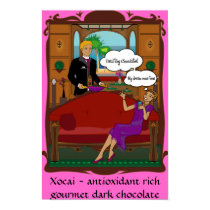Healthy Chocolate display poster posters