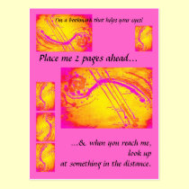 Healthy eyes - bookmark for readers postcards