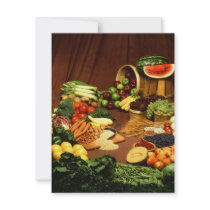 Healthy food custom invitation