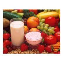 Healthy food invitation