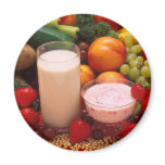 Healthy food refrigerator magnets