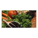 Healthy food photo card template