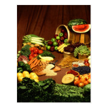 Healthy food post cards