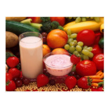 Healthy food post cards