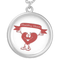Healthy Heart cardiology awareness symbol necklace