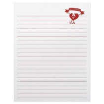 Healthy Heart man  cardiology  awareness symbol Personalized Letterhead