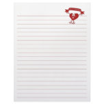 Healthy Heart man  cardiology  awareness symbol Personalized Letterhead